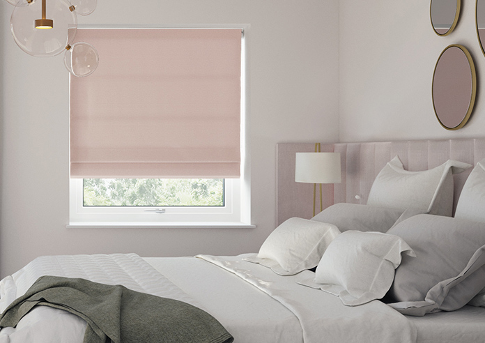 Oslo, Baby Pink - Roman Blind - Image 3
